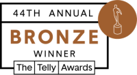 Bronze Telly award badge